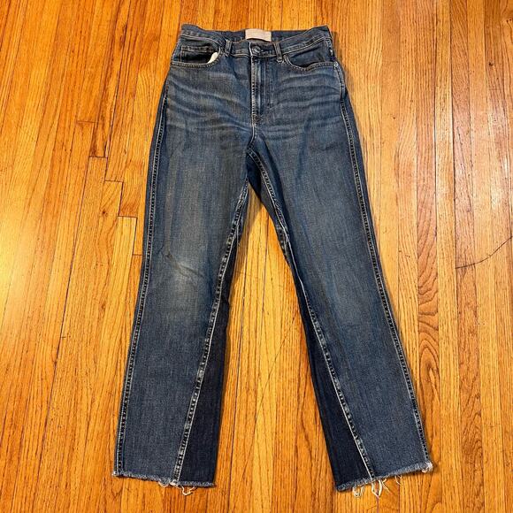 Everlane Jeans Womens 28 The Cheeky Boot Cut Coloblock Twist - Picture 1 of 11
